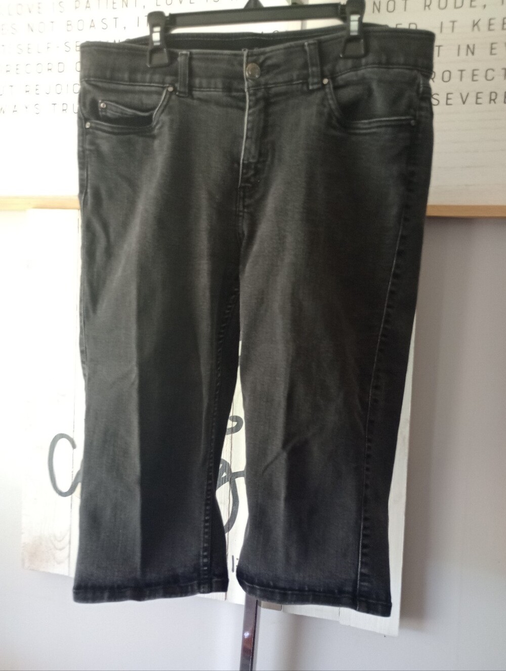 Women's Stretch Denim Size 10 Black Denim